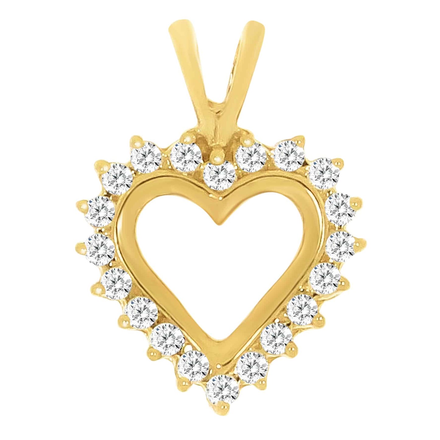 Diamantanheng "hjerte" 0.25ct TW SI
