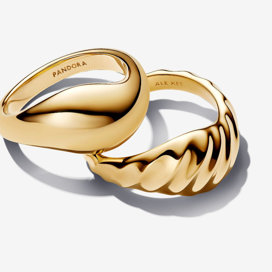 Pandora Essence Stabelbare ringer med bølger