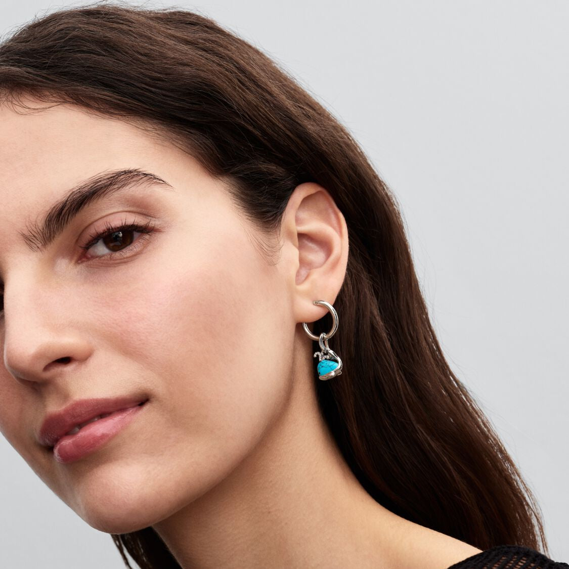 Pandora Turkisfarget hval charm