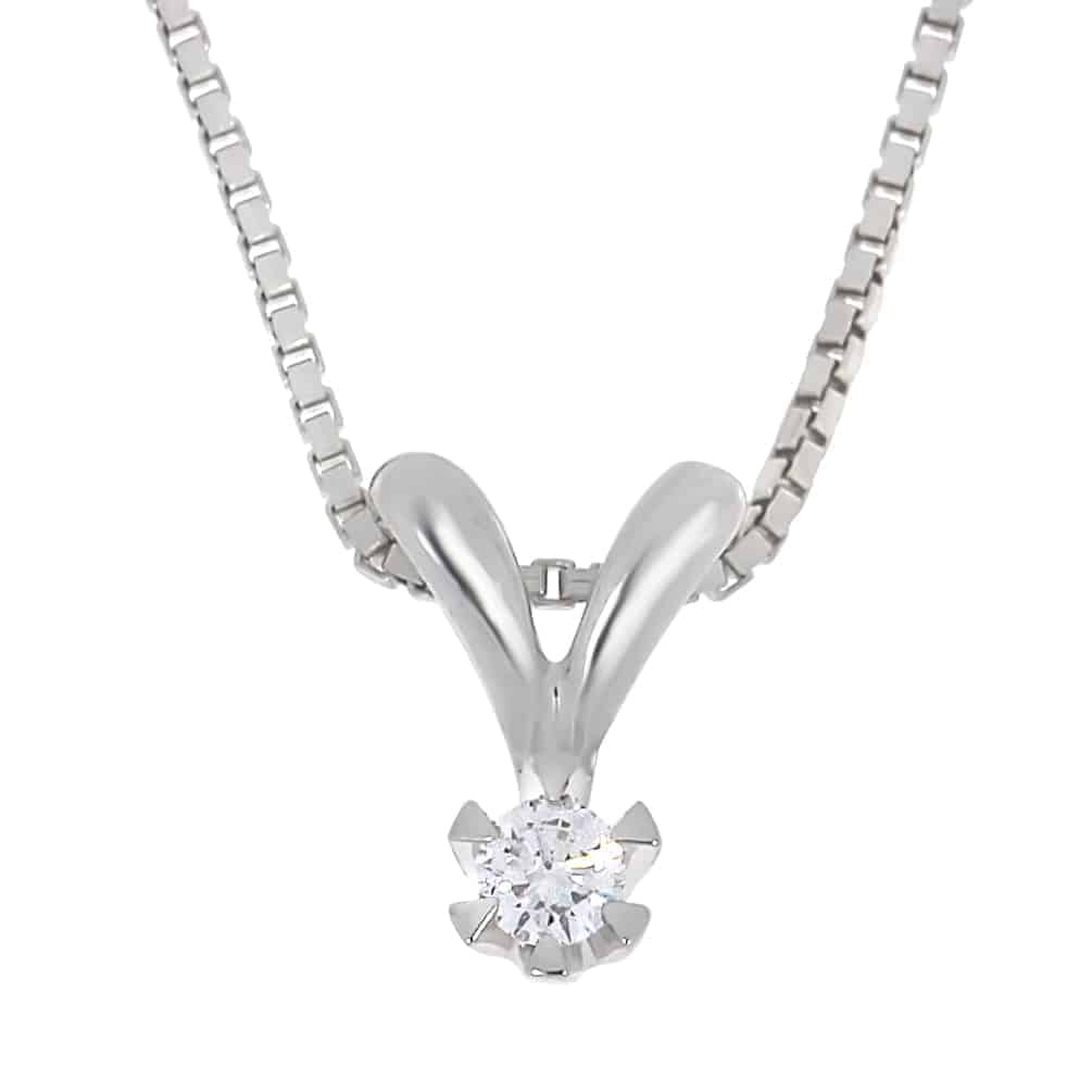 Enstenssmykke "Victoria" 0.15ct TW SI