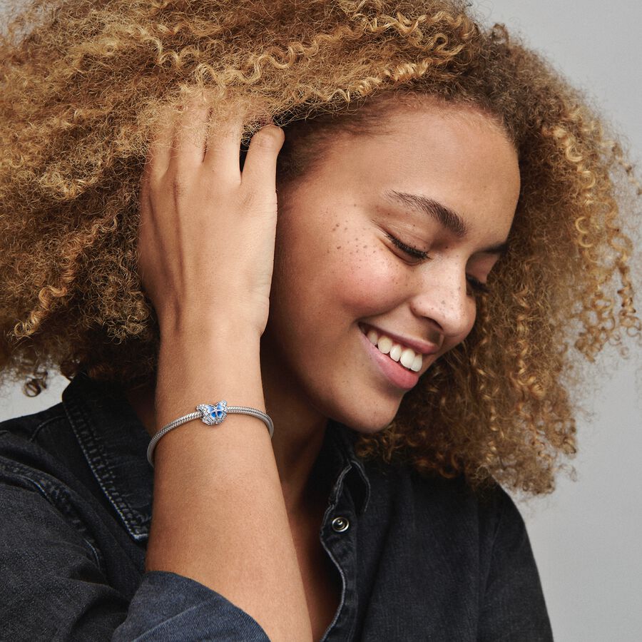 Pandora Blå sommerfugl funklende charm