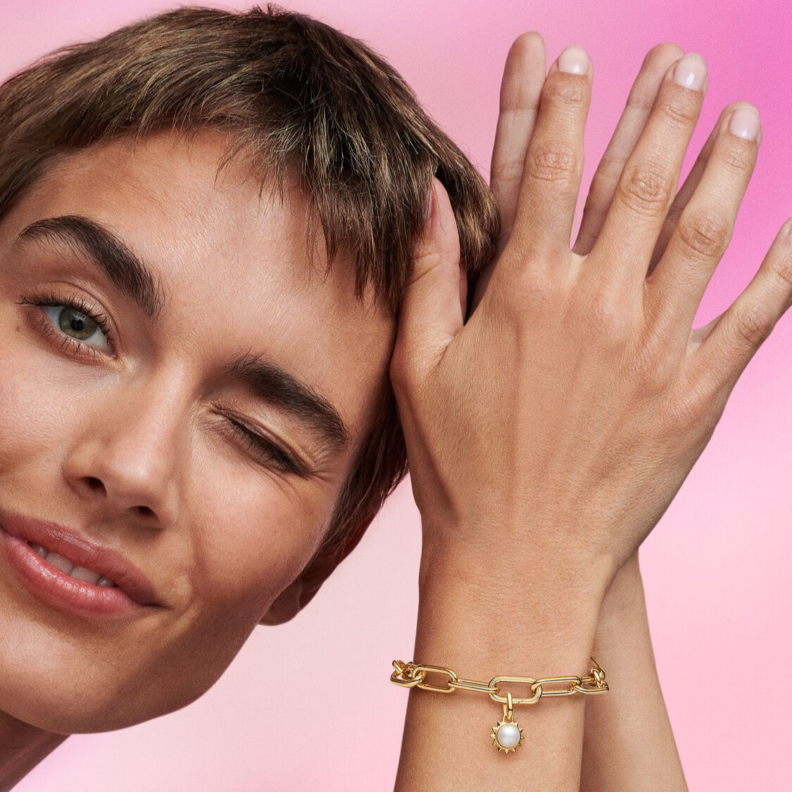 Pandora ME Perle og sol charm