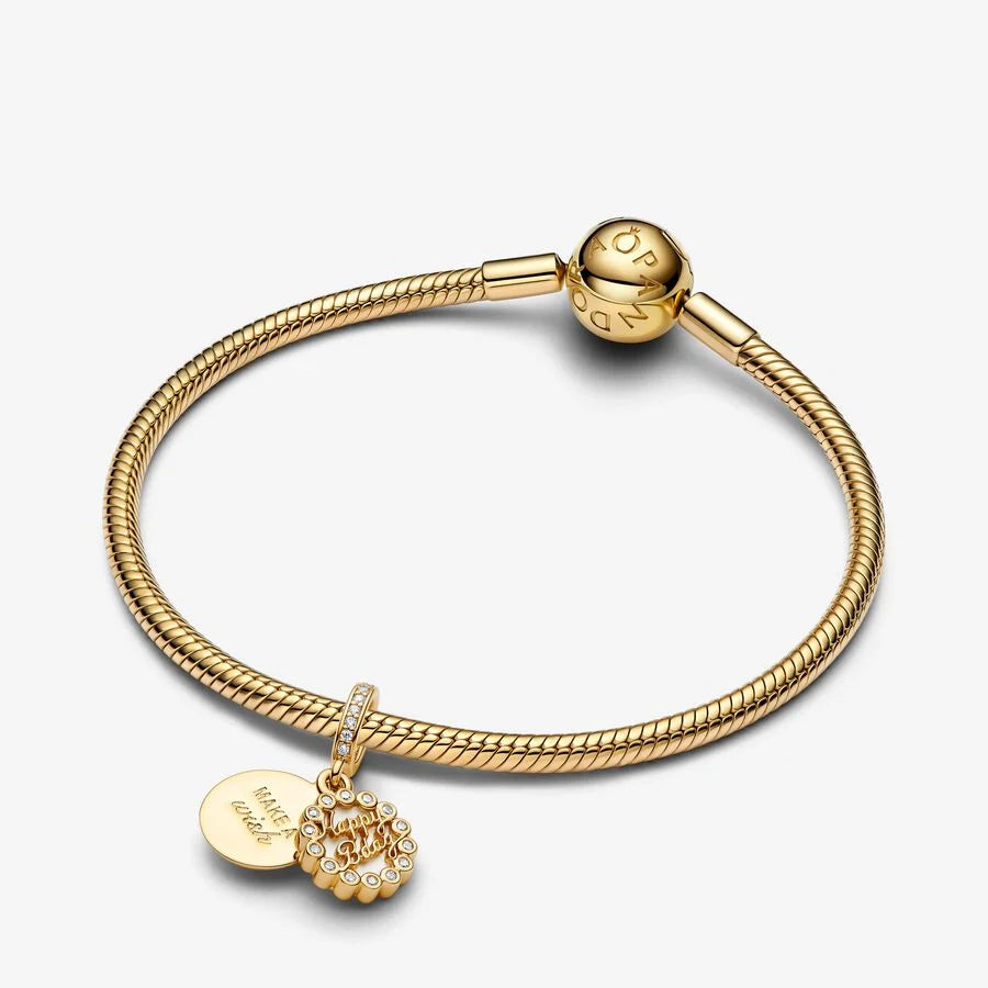 Pandora fødselsdagskake charm