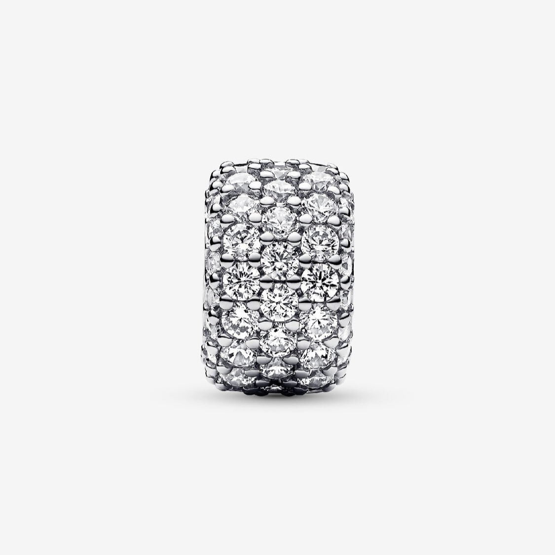 Pandora Funklende trippel rad pavé Charm
