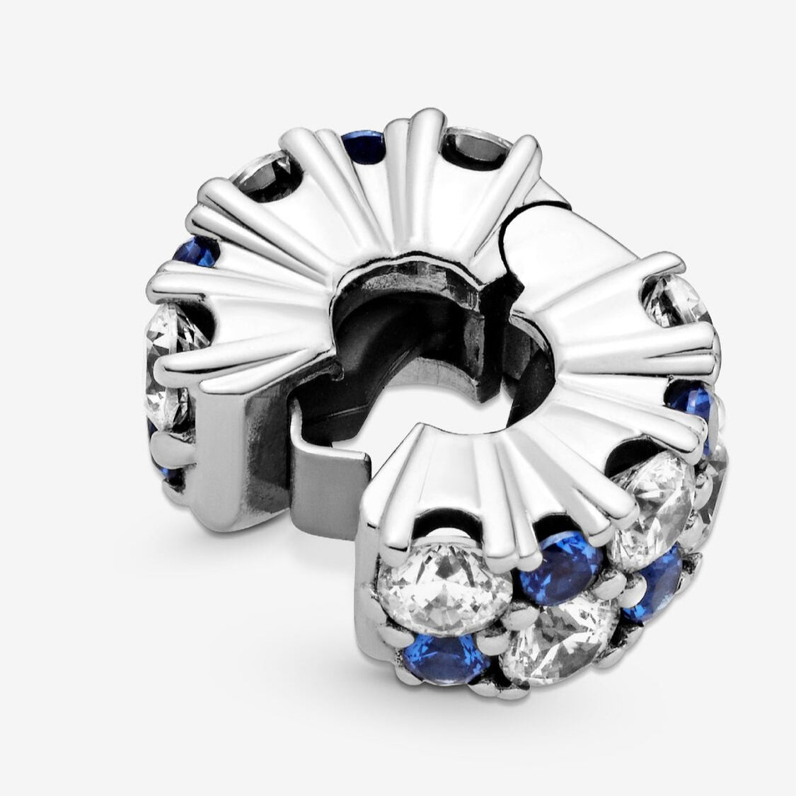 Pandora Klemmecharm, blå og klar