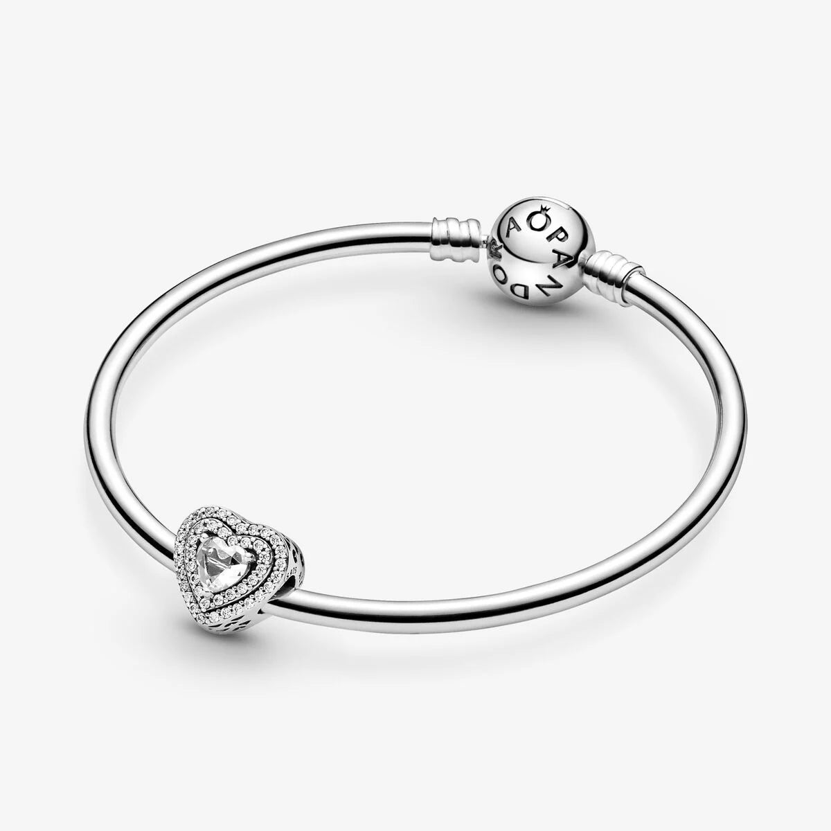 Pandora funklende hevede hjerter charm