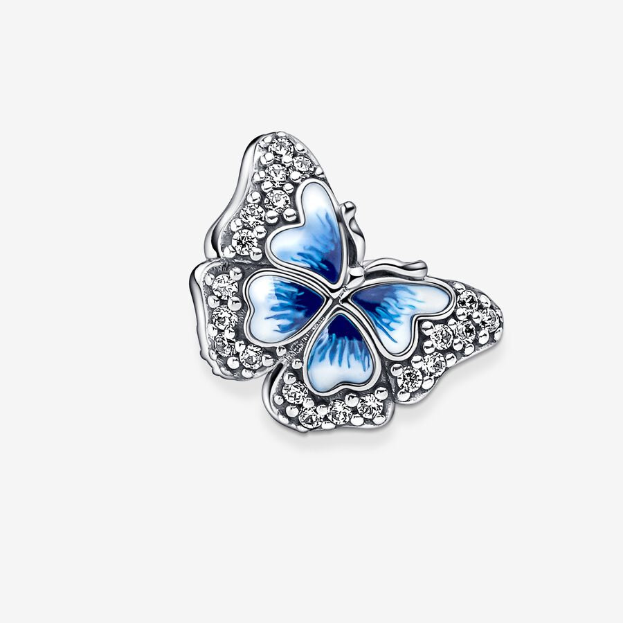 Pandora Blå sommerfugl funklende charm