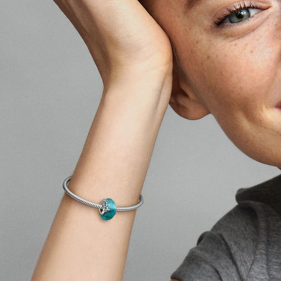 Pandora Fasettslipt Muranoglass Vennskap Charm