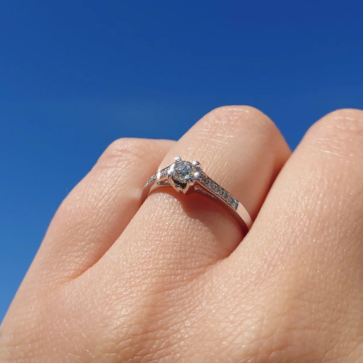 Diamantring 0.30ct TW SI