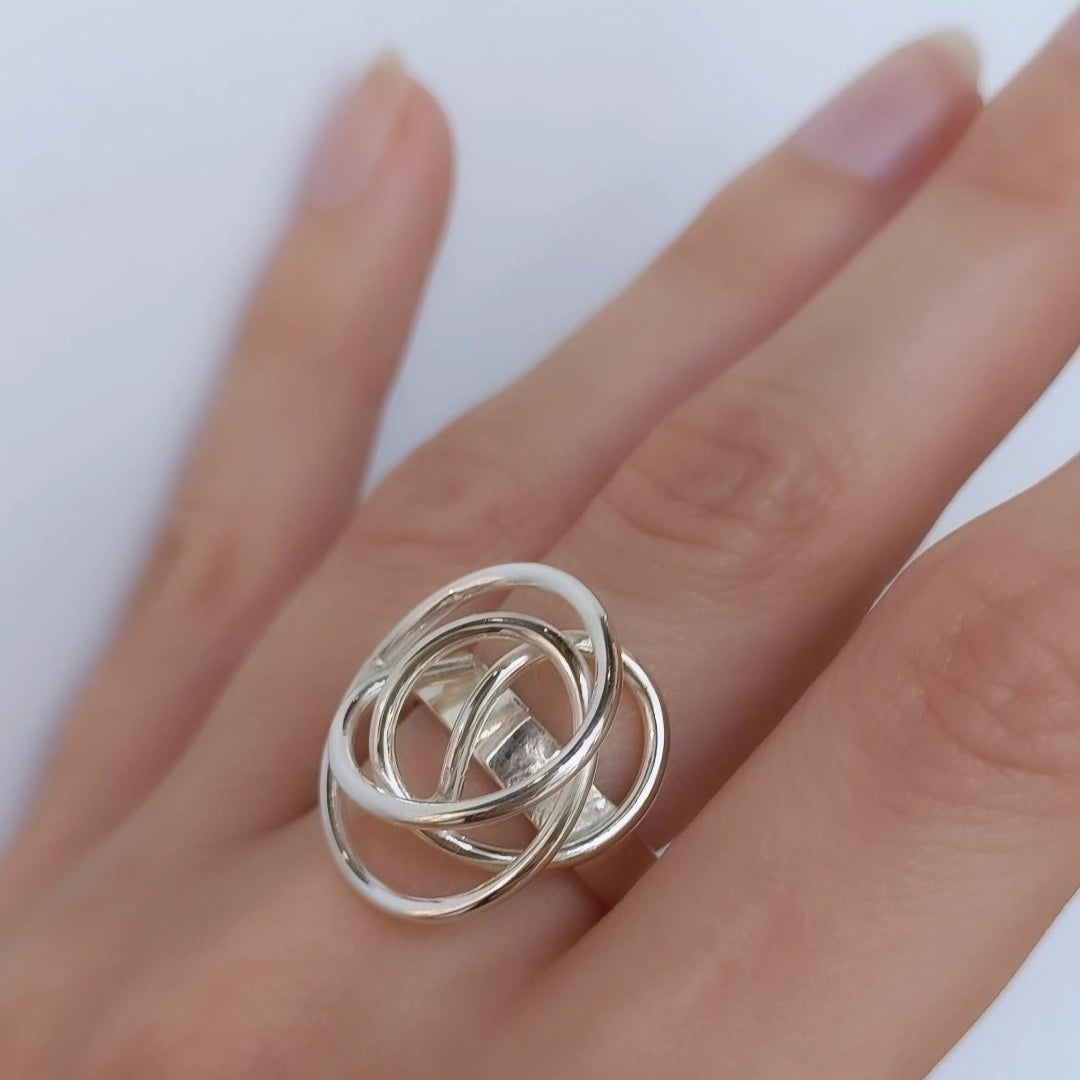 Saltstraumen-smykke: Ring, justerbar