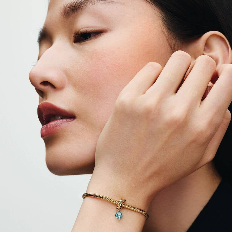 Pandora Evighetssirkel hengende charm, akvablå