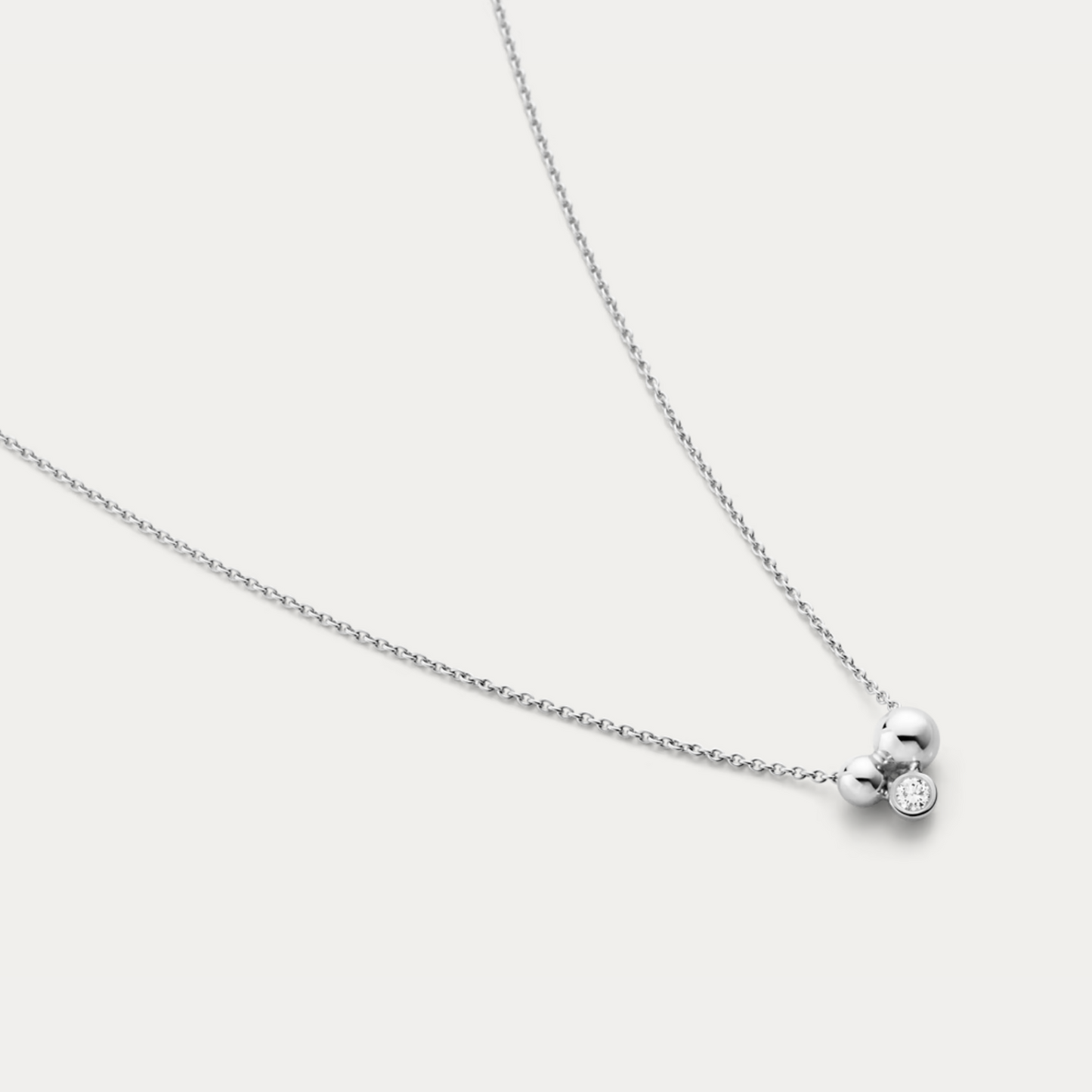 Georg Jensen Moonlight Grapes halskjede med diamant