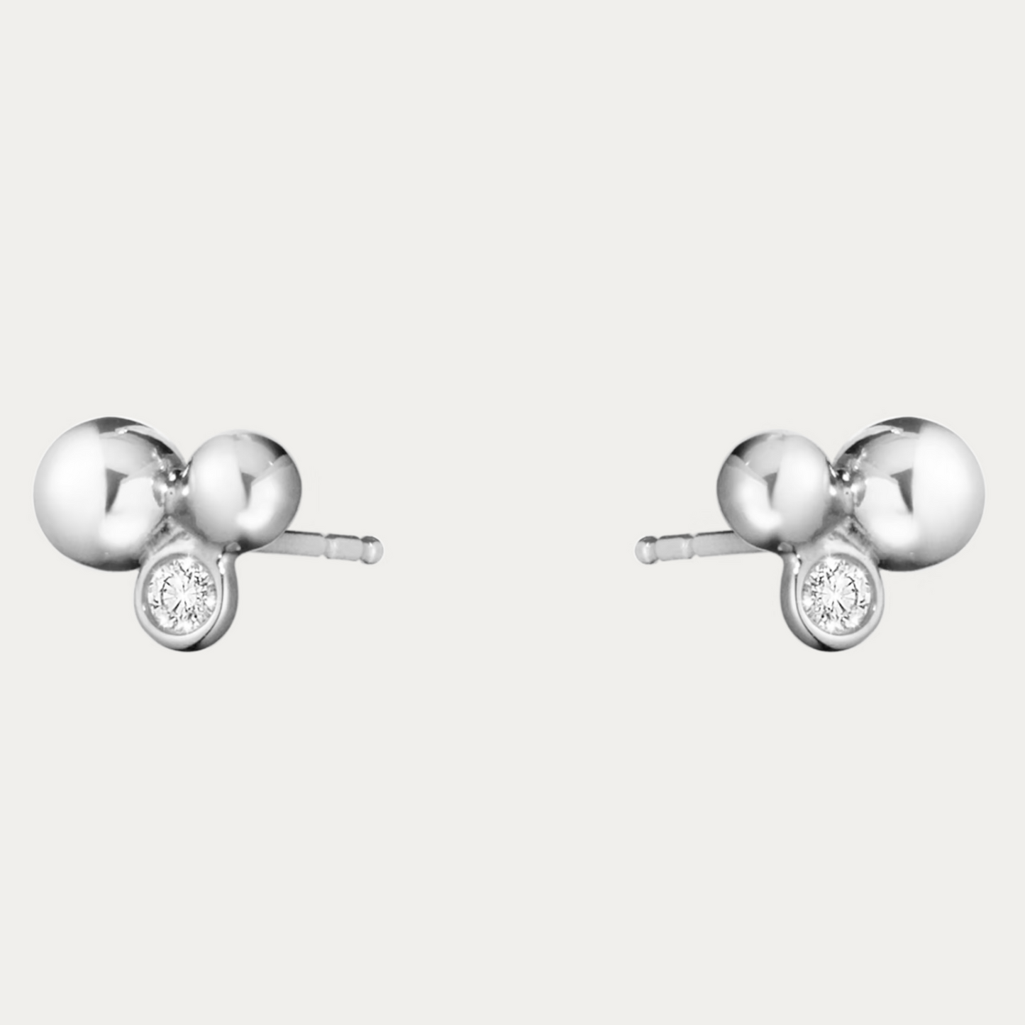 Georg Jensen Moonlight Grapes ørepynt med diamanter