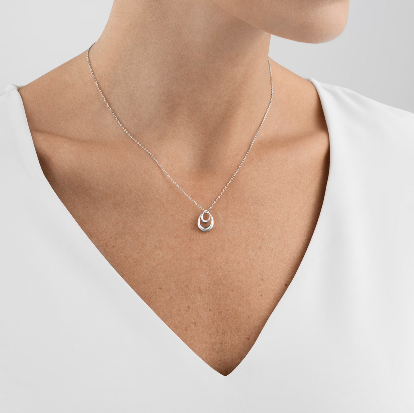 Georg Jensen Offspring halskjede med anheng, lite