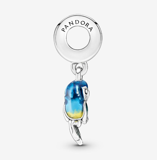 Pandora papegøye charm