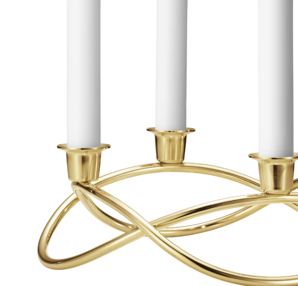 Georg Jensen Season Adventsstake, 18kt. gullforgylt