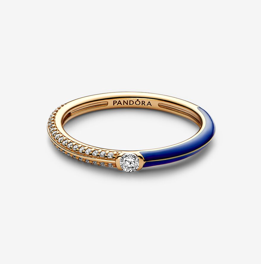Pandora ME "Pavé og Blå Dobbel" Ring