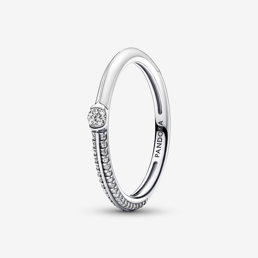 Pandora ME "Pavé og Hvit Dobbel" Ring