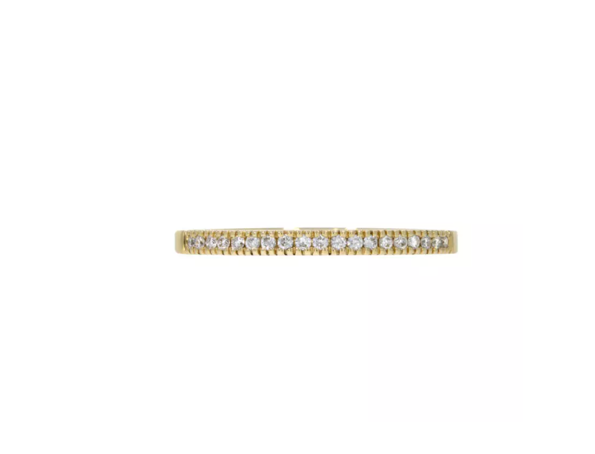 Diamantring "Sublime", gult gull, 0.13ct TWSI