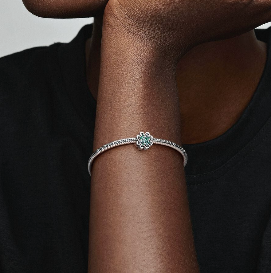 Pandora delbar firkløver charm