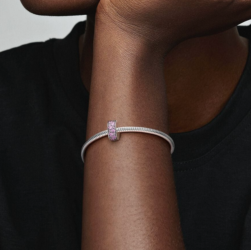 Pandora klemmecharm, rosa