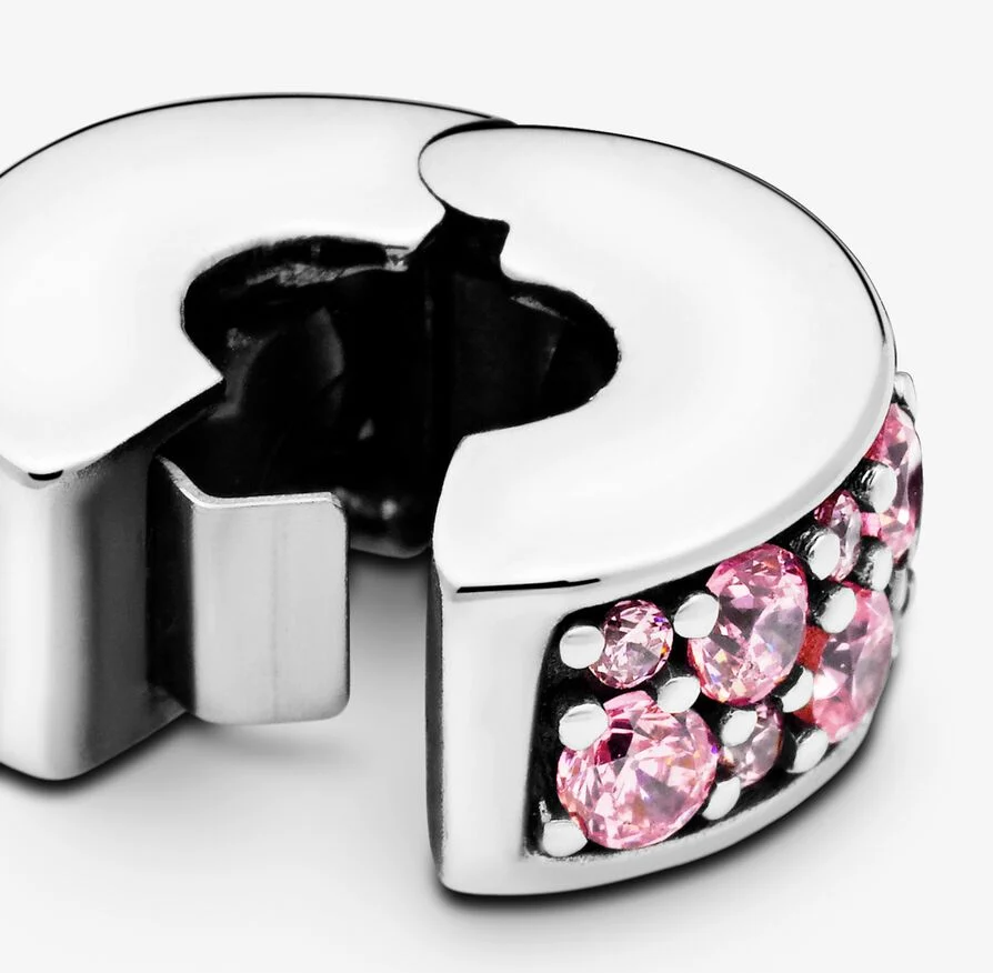 Pandora rosa klemmecharm