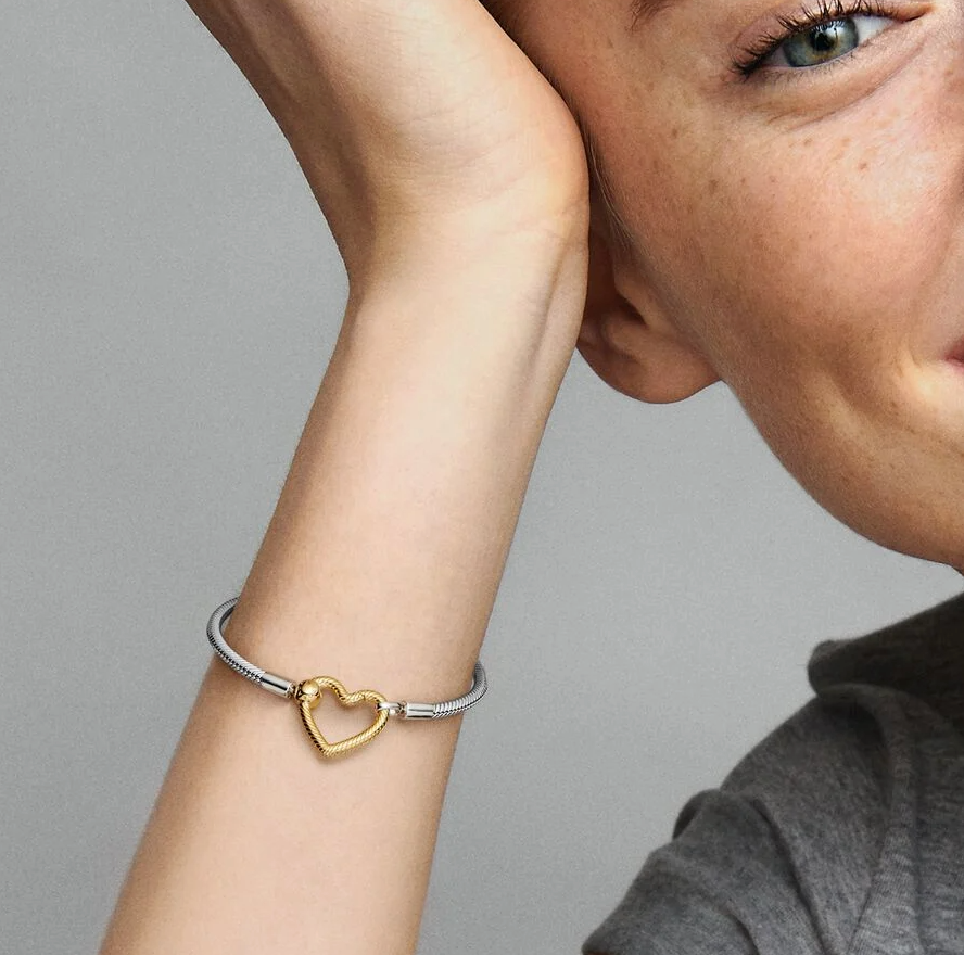 Pandora Moments "hjertelås" armbånd