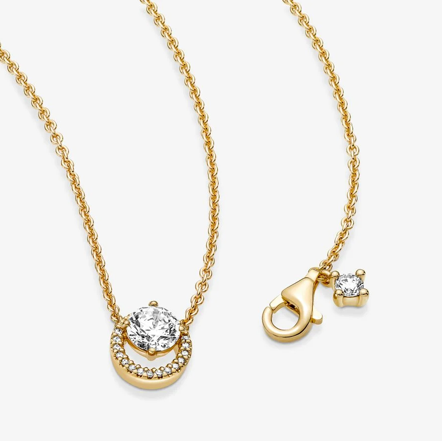 Pandora "halo" collier halskjede