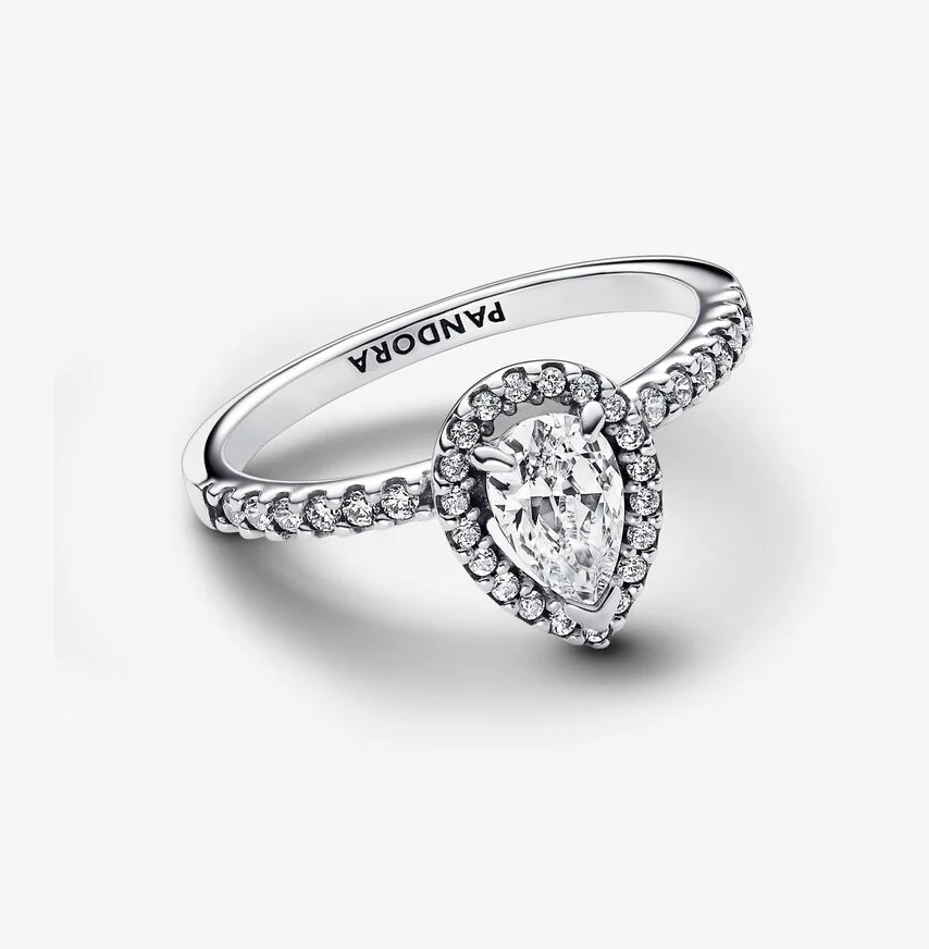 Pandora pæreformet ring
