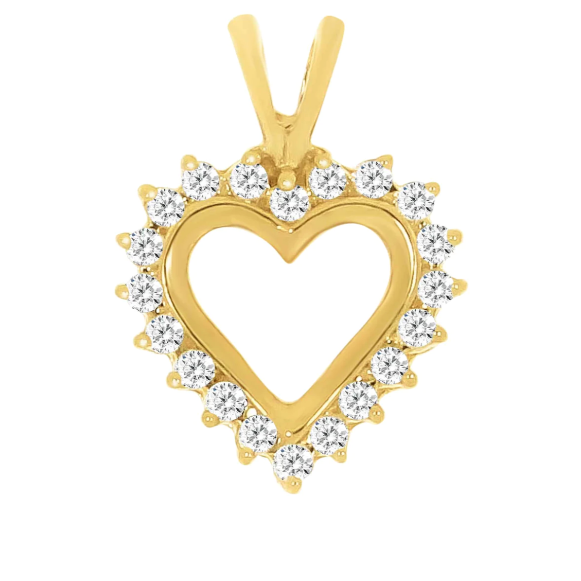 Diamantanheng "Hjerte" 0.50ct TW SI