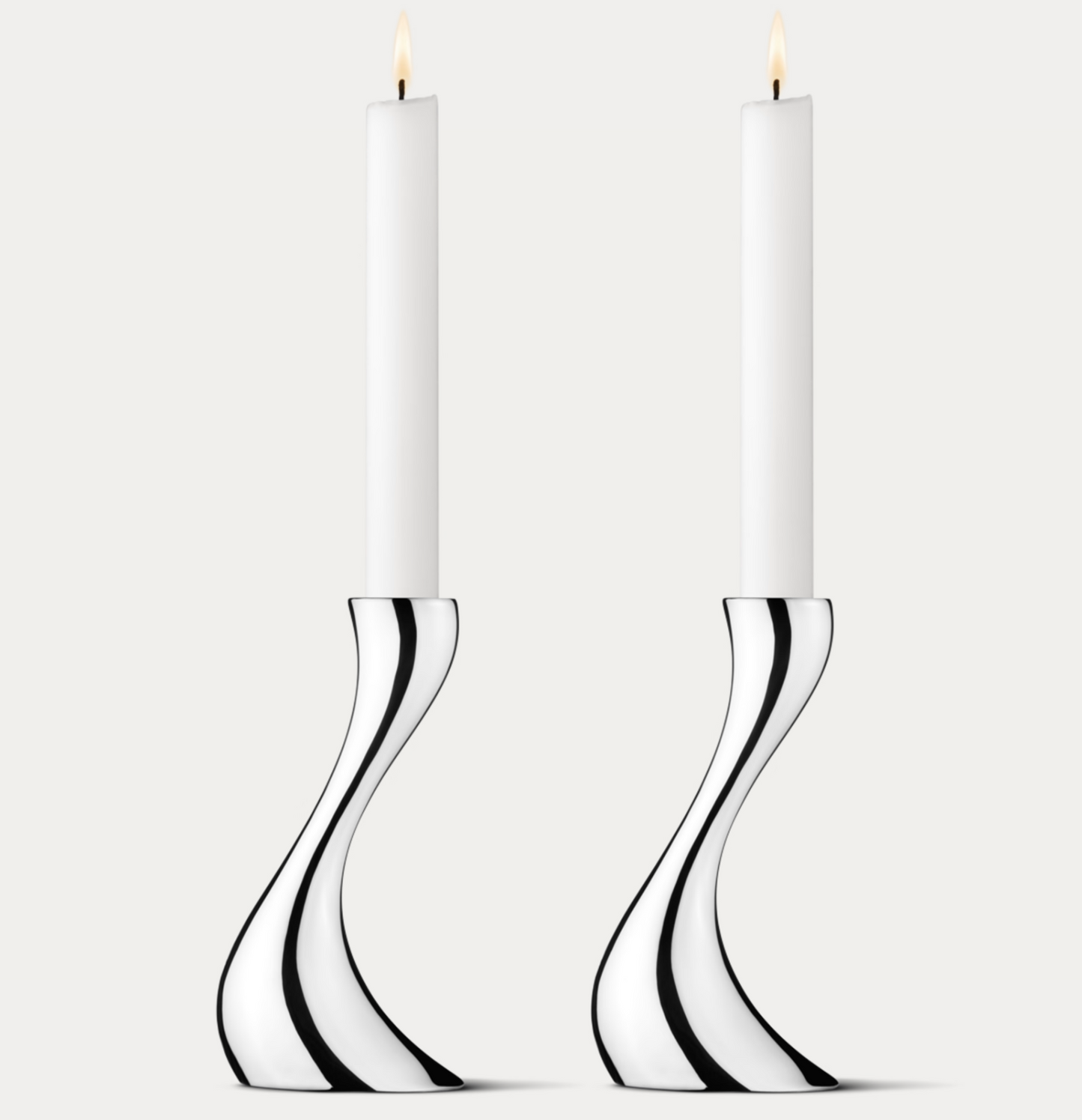 Georg Jensen Cobra lysestake, liten (2 stk.)