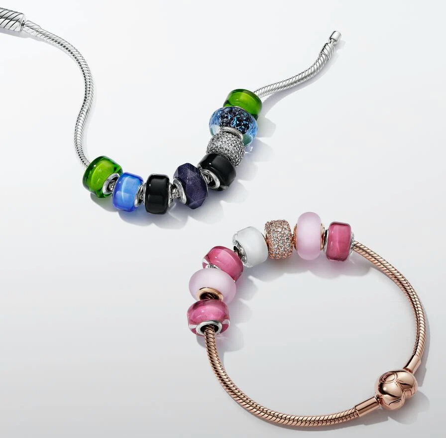 Pandora mini muranoglass charm, svart