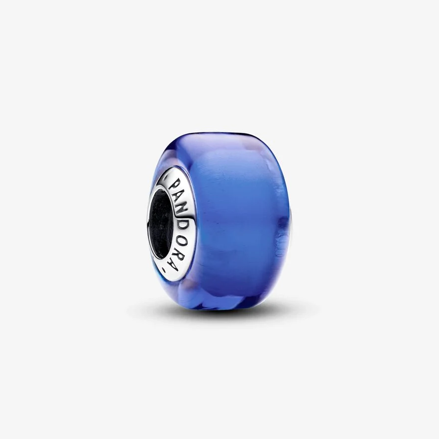 Pandora mini muranoglass charm, blå
