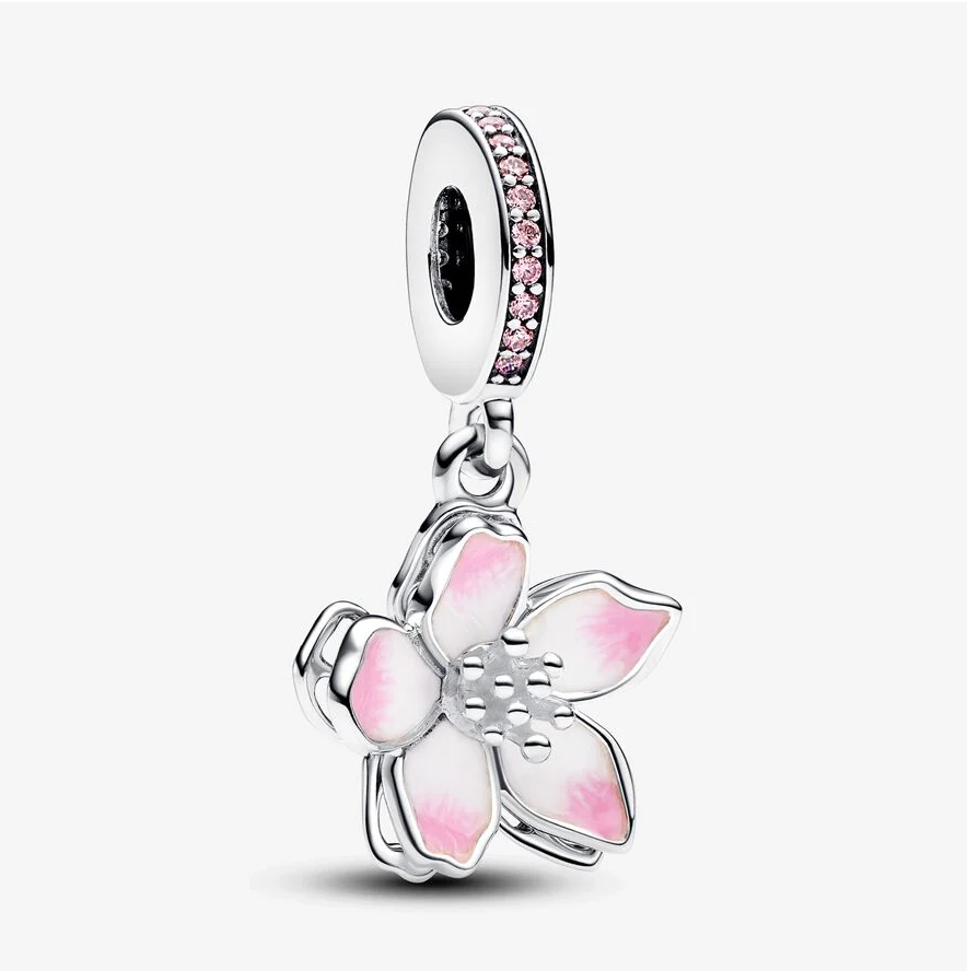 Pandora kirsebærblomst charm