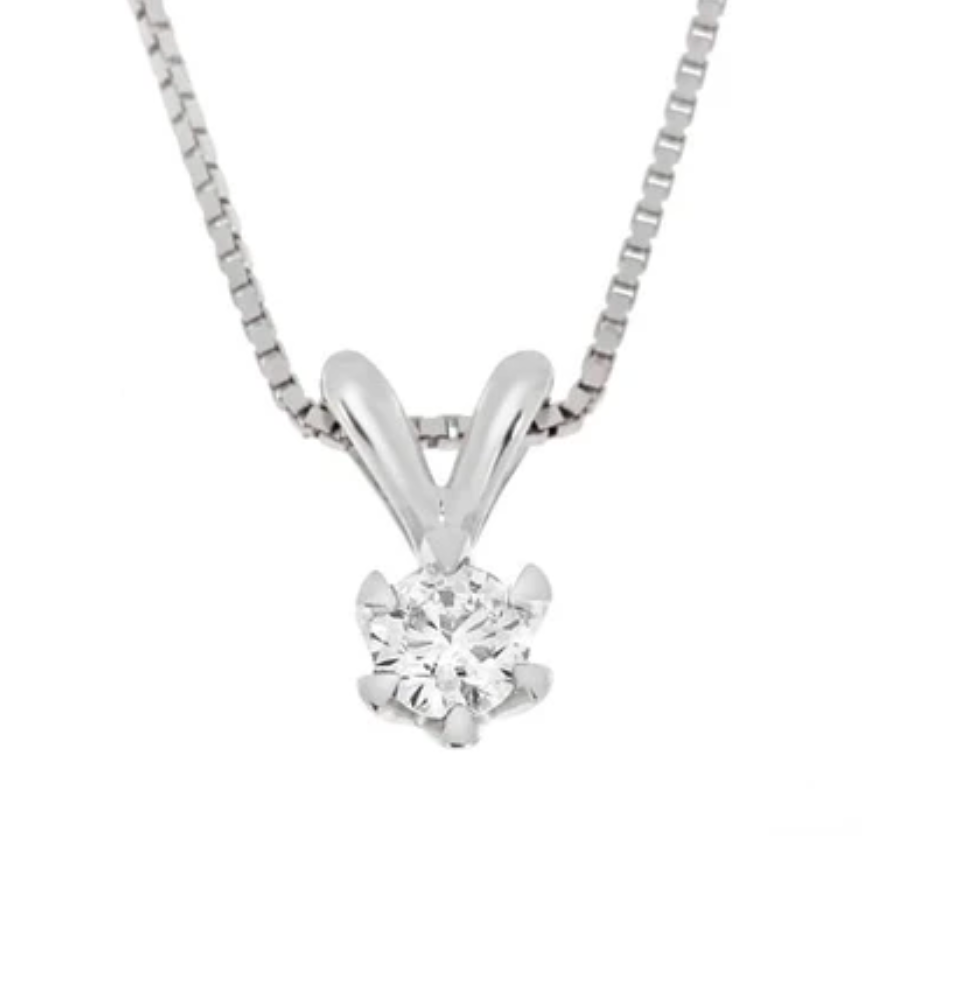 Enstenssmykke "Victoria" 0.40ct TW SI
