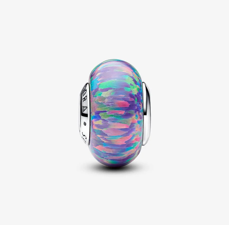 Pandora opaliserende charm, lilla