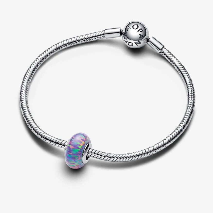 Pandora opaliserende charm, lilla