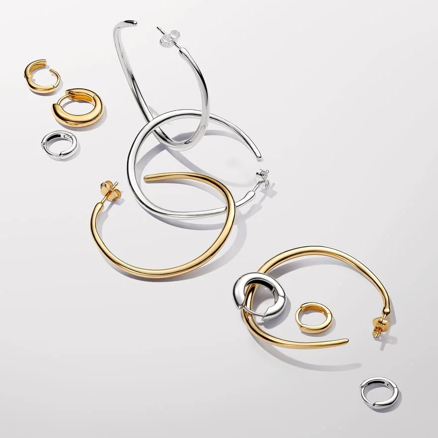 Pandora Essence organisk formet ørerring