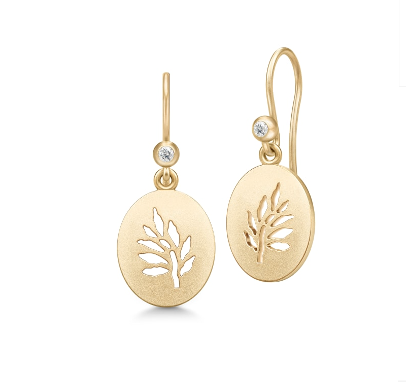 Julie Sandlau "Tree of life" signet ørepynt
