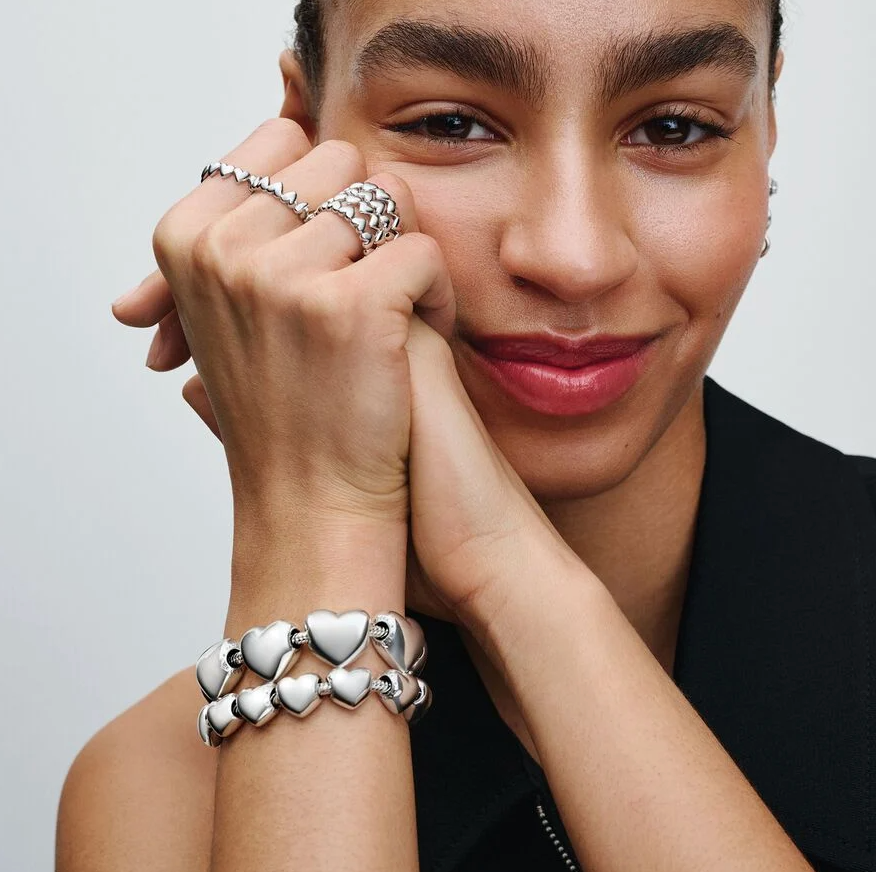 Pandora rad med hjerter ring