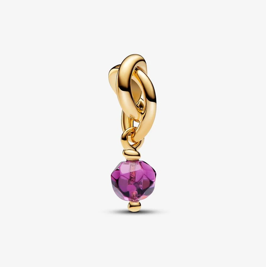 Pandora evighetssirkel hengende charm, lilla