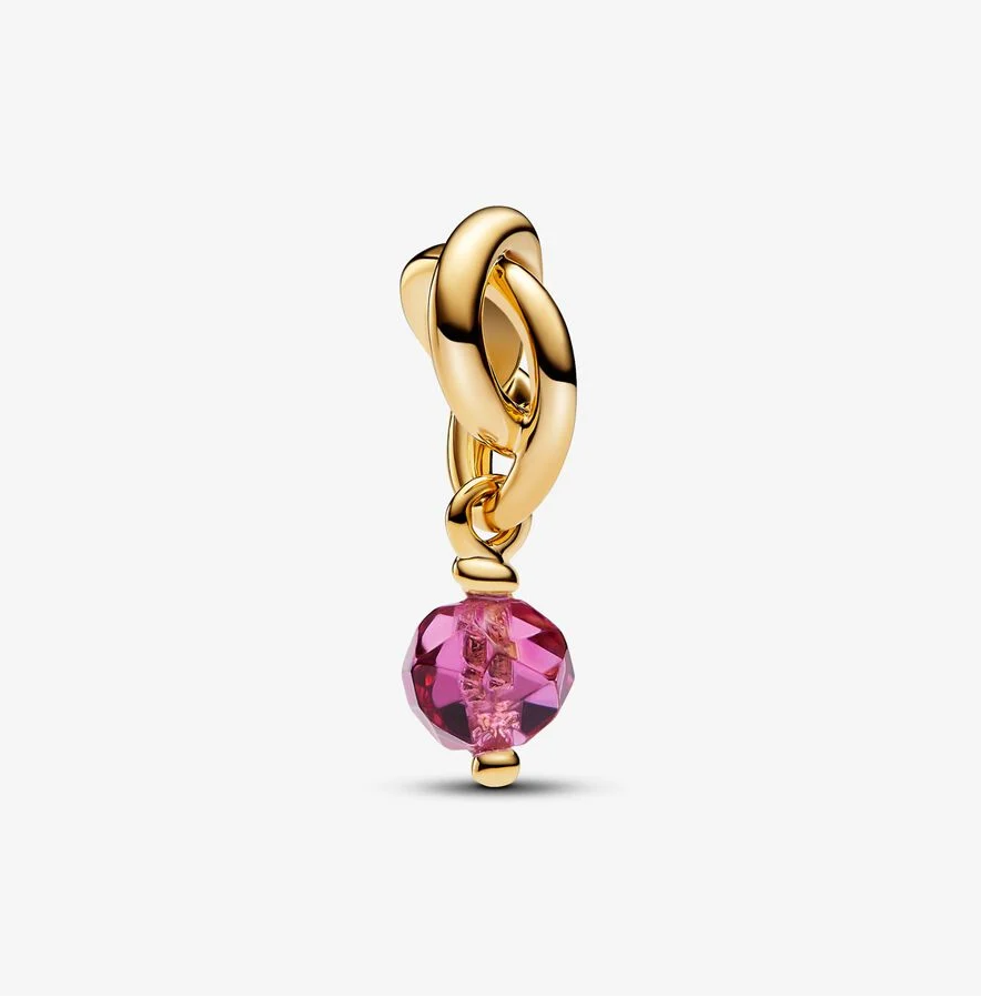Pandora evighetssirkel hengende charm, rosa
