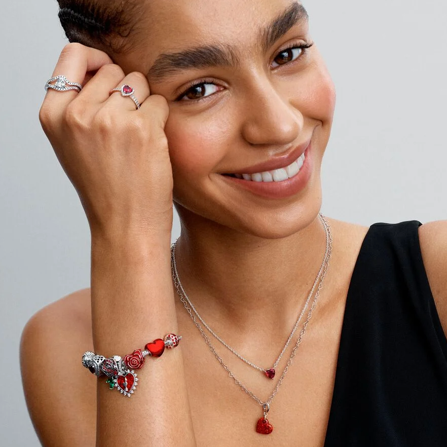 Pandora rose hjerte charm