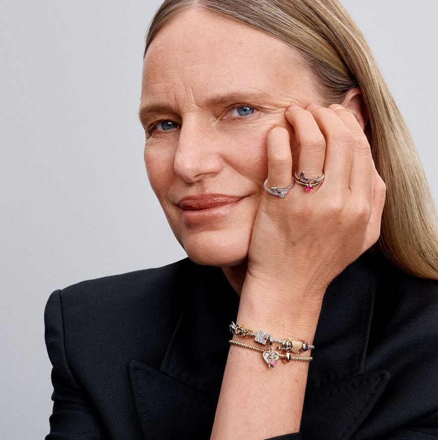 Pandora klemme og kjedearmbånd
