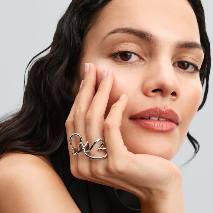 Pandora Essence organisk formet hjertering