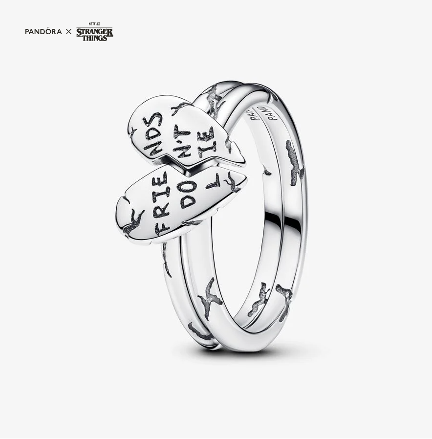 Pandora Stranger things "Friends don´t lie" delbar ring
