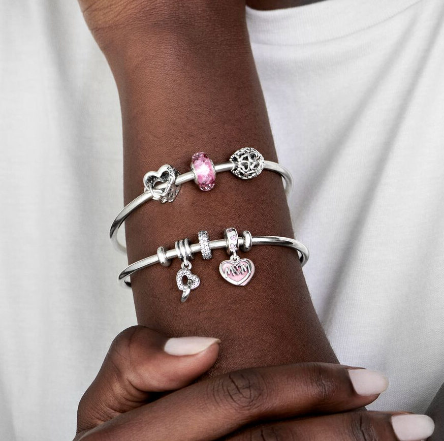 Pandora mor hjerteformet charm
