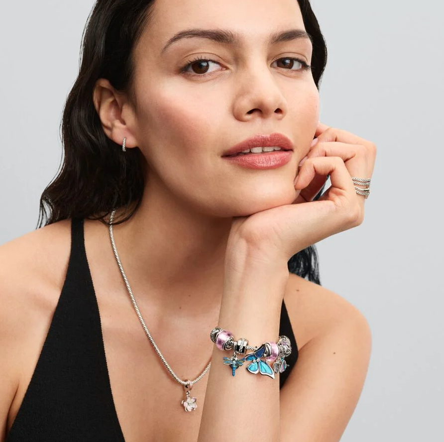 Pandora øyenstikker dobbel charm