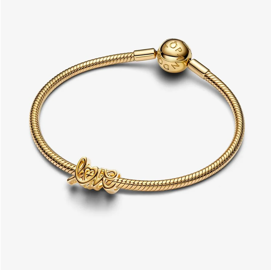 Pandora love håndskrift charm