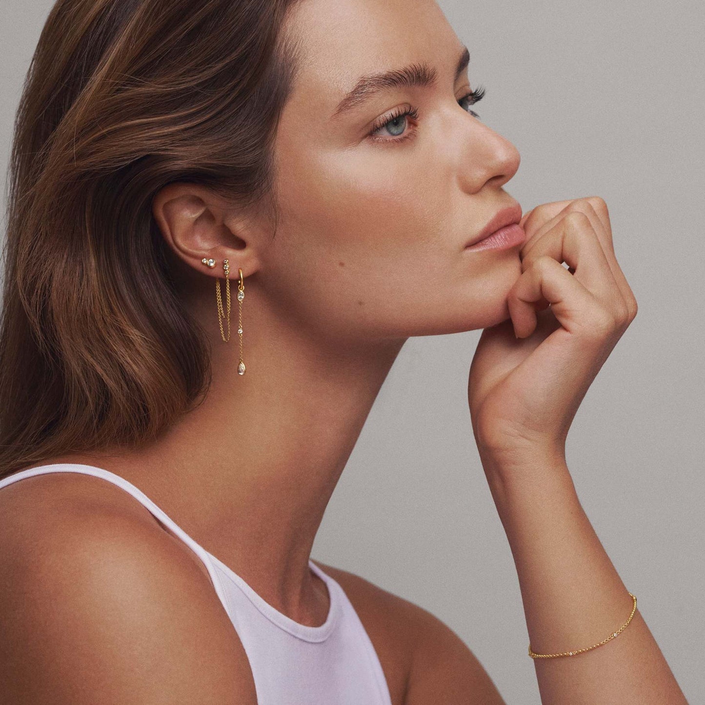 Julie sandlau "Fina" ørepynt